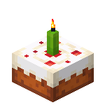 Cake with Lime Candle<br>