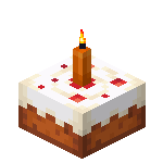 Cake with Orange Candle<br>
