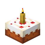 Cake with Yellow Candle<br>