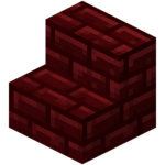 Escaleras de ladrillos del Nether rojos<br>