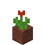 Maceta con tulipán rojo<br>