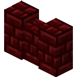 Muro de ladrillos del Nether rojos<br>